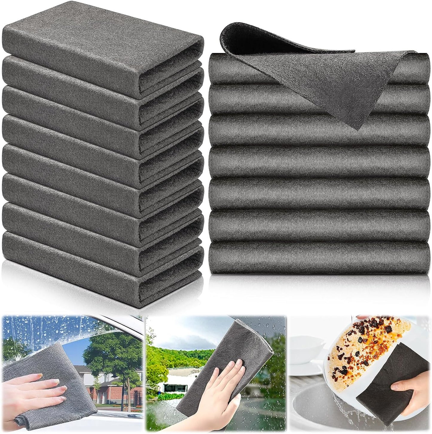 Lavetă Magică din Microfibră 30x30 CM – 5+5 CADOU
