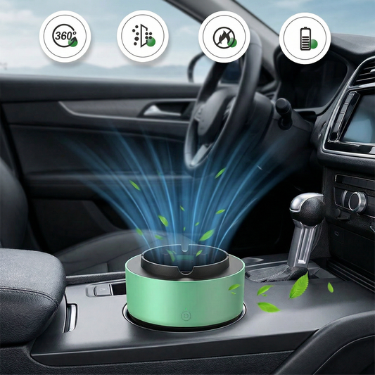 Scrumieră Inteligentă Anti-Fum cu Purificare Aer 360°