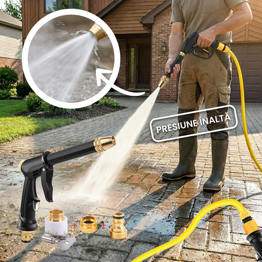 💦 Duza Portabilă cu Presiune Ridicată pentru Furtun
