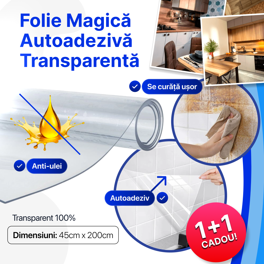 Folie Magică de Protecție  –  200cmx45cm - 1+1 🎁 Cadou
