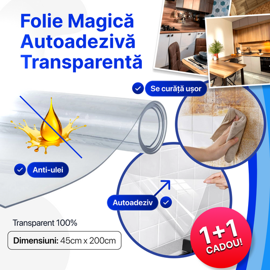 Folie Magică de Protecție  –  200cmx45cm - 1+1 🎁 Cadou
