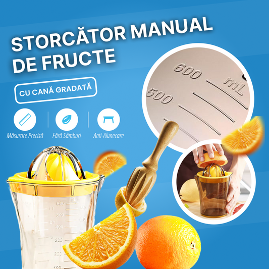 🍊 Storcător Manual Fructe cu Cupă Gradată