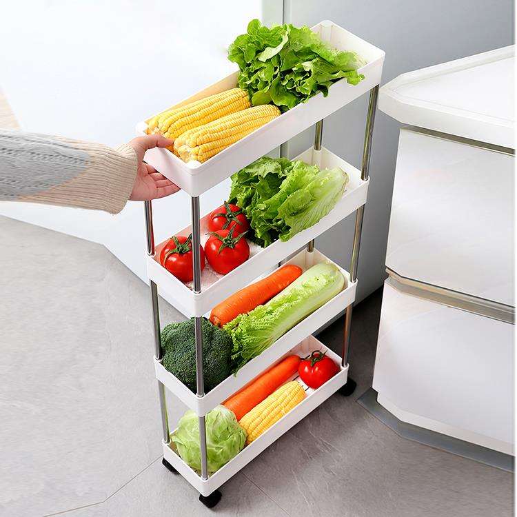 Raft Mobil Organizator cu 4 Etajere – Ordine Rapidă în Orice Spațiu