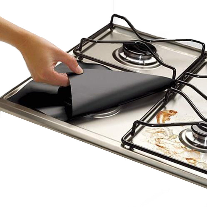 🎁4+4 -Folii din Teflon pentru Aragaz – Protecție Fără Murdărie  -