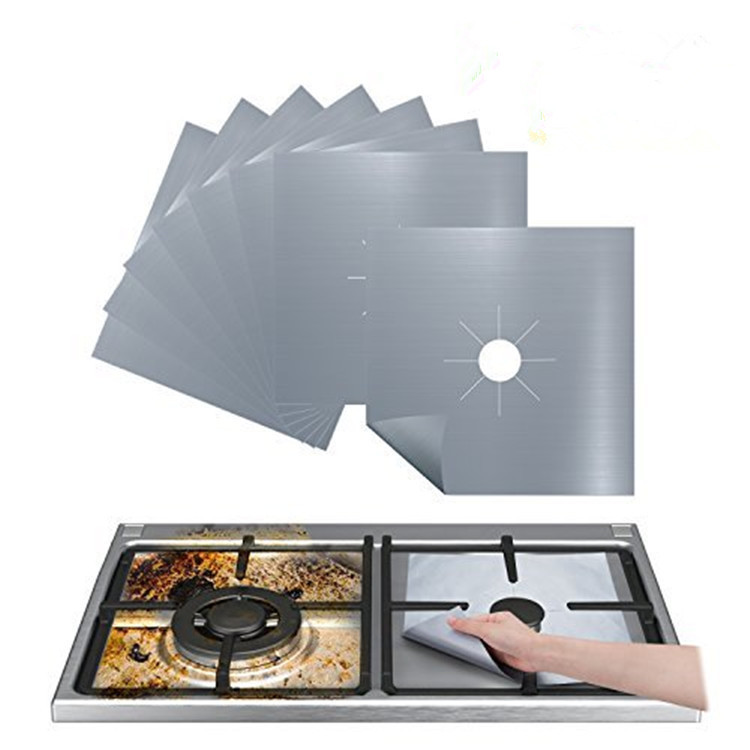 🎁4+4 -Folii din Teflon pentru Aragaz – Protecție Fără Murdărie  -