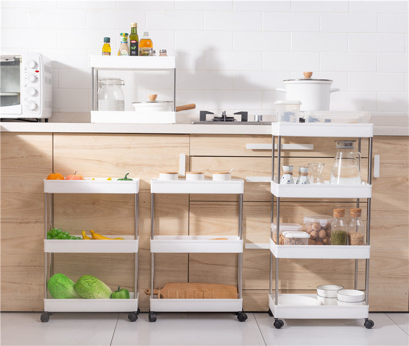 Raft Mobil Organizator cu 4 Etajere – Ordine Rapidă în Orice Spațiu