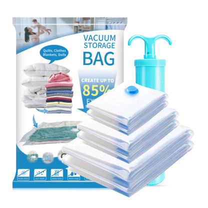 🧳 Set 6 Pungi pentru Vidare + Pompă Inclusă