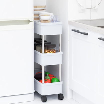 Raft Mobil Organizator cu 4 Etajere – Ordine Rapidă în Orice Spațiu