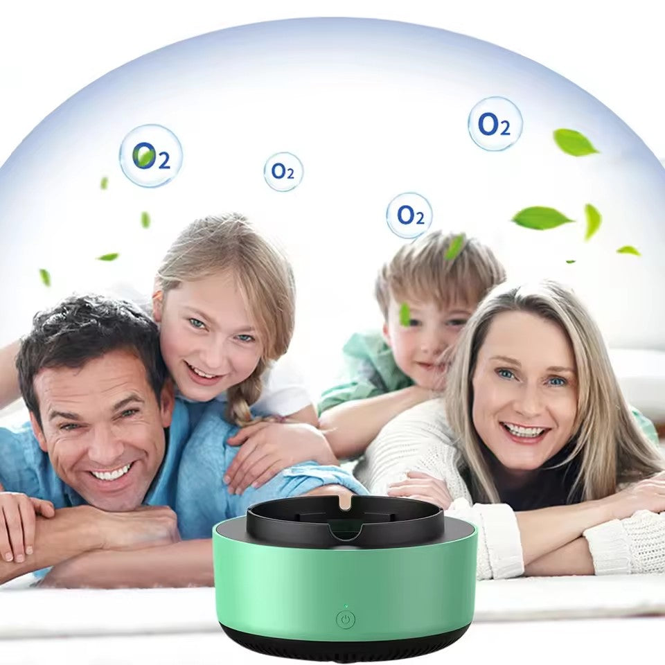 Scrumieră Inteligentă Anti-Fum cu Purificare Aer 360°