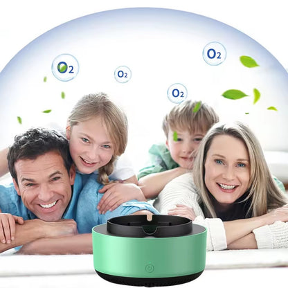Scrumieră Inteligentă Anti-Fum cu Purificare Aer 360°