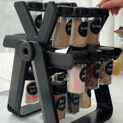 Organizator Condimente Rotativ – 18 borcane incluse