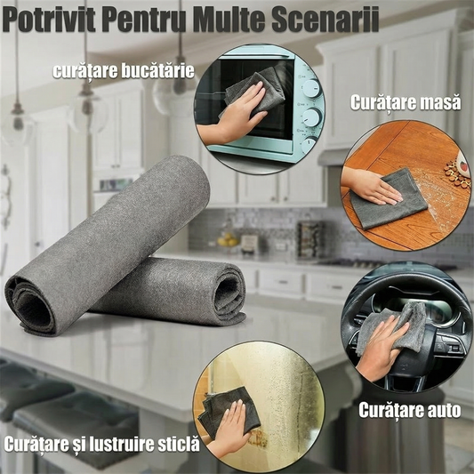 Lavetă Magică din Microfibră 30x30 CM – 5+5 CADOU